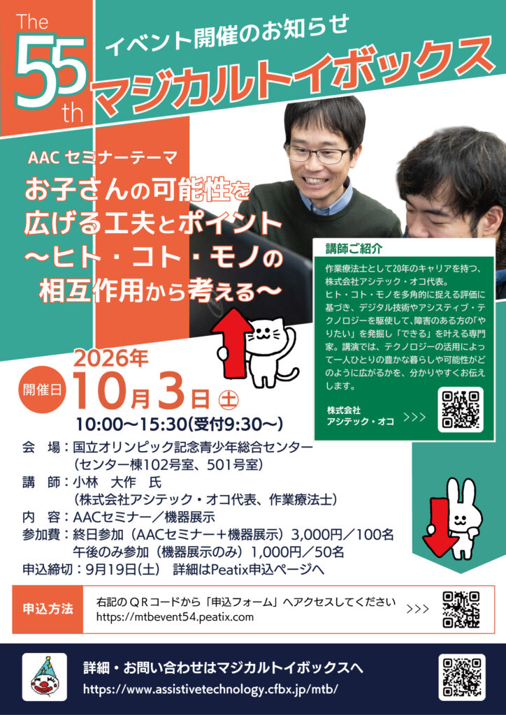 第55回マジカルトイボックスイベントチラシ表